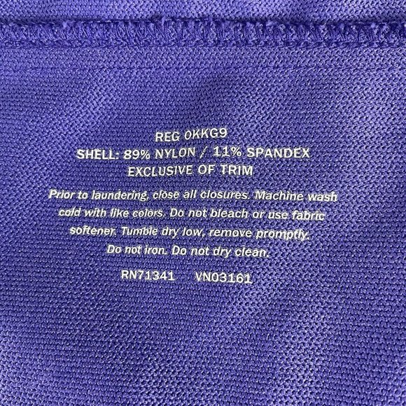 LL Bean Jacket Purple Spandex Full Zip Mock Neck Longsleeve Woman Small - Picture 9 of 9